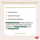 „Don Bosco Verlag für Pädagogik.“ Oben. Drei Absätze mit Überschriften: „Praxisnah und aktuell“, „Bekannteste Produkte“, „Erfahrene Autor:innen“. Unten rechts ein rotes Don Bosco Logo. 