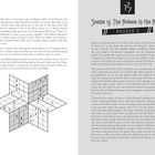 Links: "Solve this snowflake-shaped puzzle by placing numbers 1-8..."  
Rechts: "Scene 13: The Noises in the Night, Puzzle 5"  
Quadratisches Puzzle in Sternform. Seite 308.