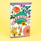 Cover mit Text: "Temporary Tattoos That Teach", "Gorgeous Garden of Tattoo Flowers". Bunte Blumenillustrationen.