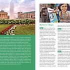 Berlin in 3 Days: 

Tag 1 - Orientierung mit Stadtrundfahrt, Reichstag.  
Tag 2 - Museen auf der Museumsinsel.  
Tag 3 - Stadtführung, Gefällesammlung.  

Links: Brandenburger Tor hinter Blumenbeet mit Brunnen.  
Rechts: Bunt bemalte Wand mit Bild von Anne Frank.