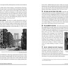 Texte: "The Magic Garden", "Henry Street Settlement", "The Slimmest Building", "The St. Patrick's Day Riot". 

Darunter ein Schwarz-Weiß-Foto von Straßen mit Blick auf eine Brücke.