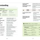 Text und Phonetik für grundlegende Phrasen in Englisch und Spanisch, Tipps zu falschen Freunden und Bedeutungen.