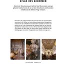 ROM. ATLAS DES GEHEIMEN. Abseits der Menschenmassen hält die Stadt Rom immer noch...

Drei Fotos von kunstvoll verzierten Innenräumen.