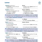 Bildung. Lernen: Italienische Verben 'imparare', 'studiare', 'sapere', 'capire', 'interesse' mit deutschen Übersetzungen und Erklärungen.