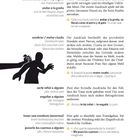 **Texte:**

- *llevase como el perro y el gato*: wie Hund und Katz.
- *andar a la greña*: sich in den Haaren liegen.
- *sembrar / meter cizaña*: Zwietracht säen.
- *serle infiel a alguien*: jdm. untreu sein.
- *engañar a alguien*: jdn. betrügen.
- *tener una aventura (amorosa)*: einen Seitensprung machen.
- *ponerle los cuernos a alguien*: jdm. Hörner aufsetzen.

**Beschreibung:**

Überschrift: Hass, Ablehnung, Beziehungsprobleme. Abgebildet ist eine stilisierte Illustration einer streitenden Silhouette mit Gesten der Aggression.