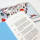 Texte: "Zeittafel", Jahreszahlen 1926, 1931, 1936, 1941. Hintergrund: Bunt illustrierte Karte mit verschiedenen Beschriftungen.