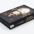 "DEATH'S DAUGHTER", "S. A. BARNES". Buchcover mit Totenkopf und Rosen umrahmt von floralen Motiven.