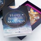 Titel: "Happy Bedtime Mantras", Untertitel: "44 Karten für einen ruhigen Geist und guten Schlaf". Autor: Shannon Kaiser.