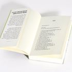 Links: „Es ist nie zu spät, das Leben aufzubauen, das du dir wünschst.“ Rechts: Inhaltsverzeichnis eines Buches.