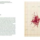 Text links: "Safran"
Darunter eine Geschichte über Gewürzhandel im Mittelalter.  
Rechts: Rote Safranfäden auf kariertem Papier.