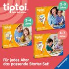 tiptoi: Spiel dich schlau. Für jedes Alter das passende Starter-Set! Verschiedene Altersangaben, orangene Verpackungen.