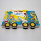 „BRUMM - Mein Baustellen Wimmelbuch“ steht auf dem Cover, das eine bunte Baustelle mit Bauarbeitern zeigt.