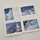 Texte: "In der Kantsch-Nordwand...", "Mount Everest über dem Nuptse.", "Meine schwierigste Achttausenderwand...", "In der Nordwestwand der Annapurna." Bilder von Berglandschaften und Kletterern.