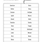 Freizeitquiz mit sechs Multiple-Choice-Fragen. Enthält Illustrationen von Noten und Schlittschuhen.