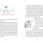 Der schönste Duft der Welt & 1 quäkender Kaktus. Illustration: Sonnencreme-Flasche. Text beschreibt einen Strandtag. Seiten 101-102.