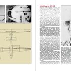 Entwicklung der DFS 228. Dipl.-Ing. Felix Kracht, geistiger Vater der DFS 228. Links Skizzen und Fotos der Druckkabine.