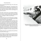 Text beschreibt Niki Laudas Rückkehr zur Rennstrecke nach einem Unfall. Rechts ein Foto von ihm neben einem Flugzeug.