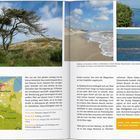 Fazit: Das Wandern ist der Dünen Lust. Kein Wunder! Karte mit rot markierter Route. Küstenlandschaften und Dünen.