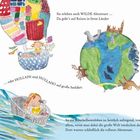 Texte: 
"Sie erleben auch WILDE Abenteuer..."
Illustration mit Heißluftballon, Globus, Kind im Boot.