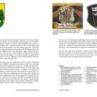Das Wappen Saalfeldens zeigt drei Salweiden. Das Wappen des „Marktes Zell im Pinzgau“ (1706) zeigt den Hl. Hippolyt, der einen Palmwedel in der Hand hält. Im Zuge der Stadterhebung in der Zwischenkriegszeit (1928) wird der Palmwedel durch ein Schwert ersetzt.