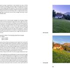 Links Text über Beleuchtung & Lichtfarben, gemessen in Kelvin: Tageslicht ca. 6000K, Neutral ca. 4000K, Warm ca. 3000K. Rechts oben Bild: Kirche, Morgenlicht. Rechts unten Bild: Kirche, Abendlicht.
