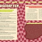 Überschrift: "Freundschaften". Themen: Skorpione als Freunde, Eigenschaften, Hürden, persönliche Notiz. Farbig gestalteter Hintergrund.