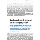 Seite 50. Stiftung Warentest. 

Überschrift: "Preisverhandlung und Verkaufsgespräch".

Untertitel: "Mit der Verhandlung über den Preis...".

Fortlaufender Text beschreibt den Verkaufsprozess.