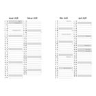 Kalender für die Monate Januar bis April 2028, mit Feiertagen wie Neujahr und Ostermontag markiert.