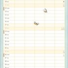 Kalender für Juli mit Tabelle. Text: "Ich hab dich lieb, von deinem Kopf bis zu deinen Zehen." Illustration von Hasen.