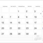Kalender: Juli 2027 mit Tagen vom 1. bis 31., Wochenzahlen 27-30, Notizbereich unten, Vorschau auf Juni und August.