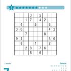 "7", "1. Woche", "Donnerstag", "Januar", Zahlenraster: Sudoku-Puzzle mit gemischten Ziffern.