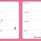 Kalendertage: 28 Montag, 29 Dienstag, 30 Mittwoch, 31 Donnerstag (Silvester), 01 Freitag (Neujahr), Notizen. Comic-Frosch unten rechts.