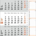 Ein Kalender für die Monate Juli, August und September 2027, mit Feiertagen wie Nationalfeiertag und Maria Himmelfahrt.