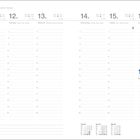 Kalenderwoche vom 11. bis 17. Januar mit Platz für Notizen. Enthält Wochentage und Sonnenaufgangs- und -untergangszeiten.