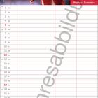 Kalendertabelle für Juli, Foto eines Fußballspielers im Trikot von Bayern München oben, "Raphaël Guerreiro" steht dabei.