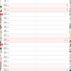 Kalender für Juli mit Datum und Wochentagen, umrahmt von bunten Blumen. Bereiche für Notizen sind unten sichtbar.