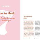 Schritt 7: Live to Heal - Ihre Endo-Selfcare-Challenge. Jetzt sind Sie dran. Text über Gesundheit und Selbstpflege.