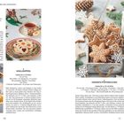 Rezepte für Spitzbuben, Vanillekipferl, Butterplätzchen, Verzierte Pfefferkuchen. Bilder von Keksen und Tee. Seiten 70 und 71.