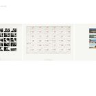 "The Halifax Diary - Triptych 1971" und "Black-and-white photographs, postcards, ink, pencil on paper (3) 74.5 x 100 cm." Links sind schwarz-weiße Fotos, in der Mitte mit Postkarten und rechts farbige Landschaftsfotos.