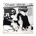 "Sonic Youth LP" im Titel, Text über den Diebstahl des Freundes und Mord. Schwarz-weiße Zeichnung von zwei Personen mit Sonnenbrillen.