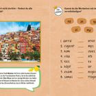 Etwas in diesem Foto gehört nicht dorthin – findest du alle versteckten Zitronen? Zeichnung: Zwei Personen auf Tandem.