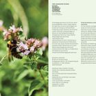 Ein Textblock beschreibt die Nachhaltigkeitsstrategie und Sicherheitsrichtlinien der Verlagsgruppe. Links eine Biene auf Blumen.