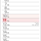 Kalender für Juli 2027. Ein Foto zeigt eine junge Hauskatze, die mit einer roten Blume spielt.