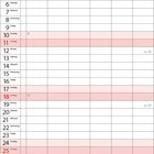 Kalender für Juli 2027, Wochen 27–30, Sonntage rot markiert, mit Mondphasen-Symbolen an bestimmten Tagen.