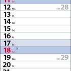 Kalender für Juli 2027; Wochen mit KW angegeben; Sonntage und bestimmte Tage farblich hervorgehoben.