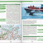 Erlebnistouren. Walbeobachtung ist der Renner bei Touristen. Karte von Kanada. Tagesrouten mit Entfernungen.