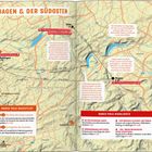 Hagen & der Südosten. Karte mit touristischen Highlights wie LWL-Freilichtmuseum und historische Altstadt Hattingen.