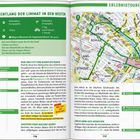 **ENTLANG DER LIMMAT IN DEN WESTEN** Route: 10 km. Velostation Europaplatz. Migros Museum. Karte zeigt Fahrradrouten.