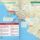 Neapel & Kampanien Karte. Texte: Marco Polo Bucketlist, Marco Polo Highlights, Golfo di Gaeta, Golfo di Napoli, Paestum.