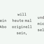 „Mein Gym-Abo will heute mal originell sein, und überrascht mich direkt selbst.“ In schwarzer Schrift auf weißem Hintergrund.